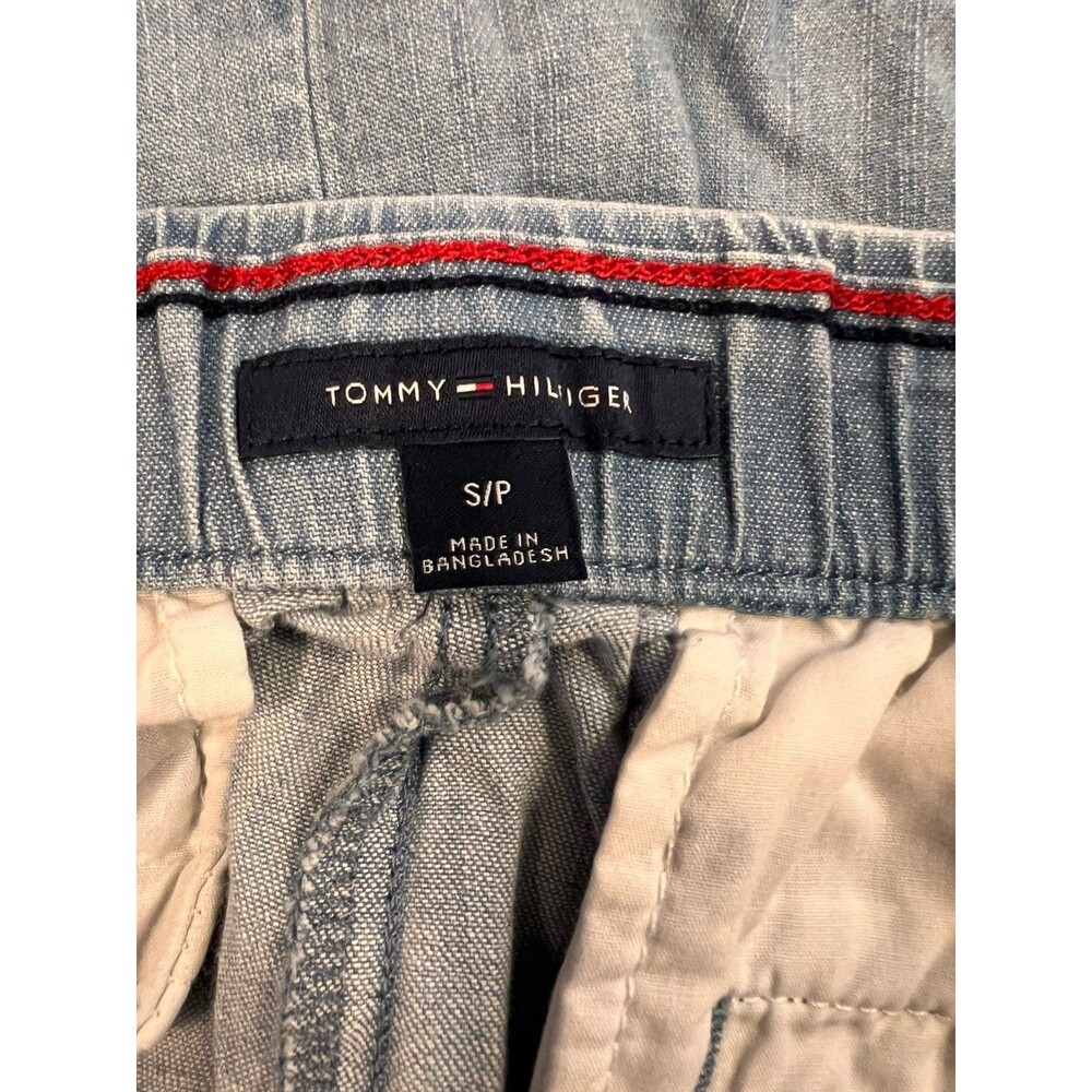 Tommy Hilfiger Light Blue Denim Mini skirt w/ tie belt Womens Sz Small - Picture 4 of 5